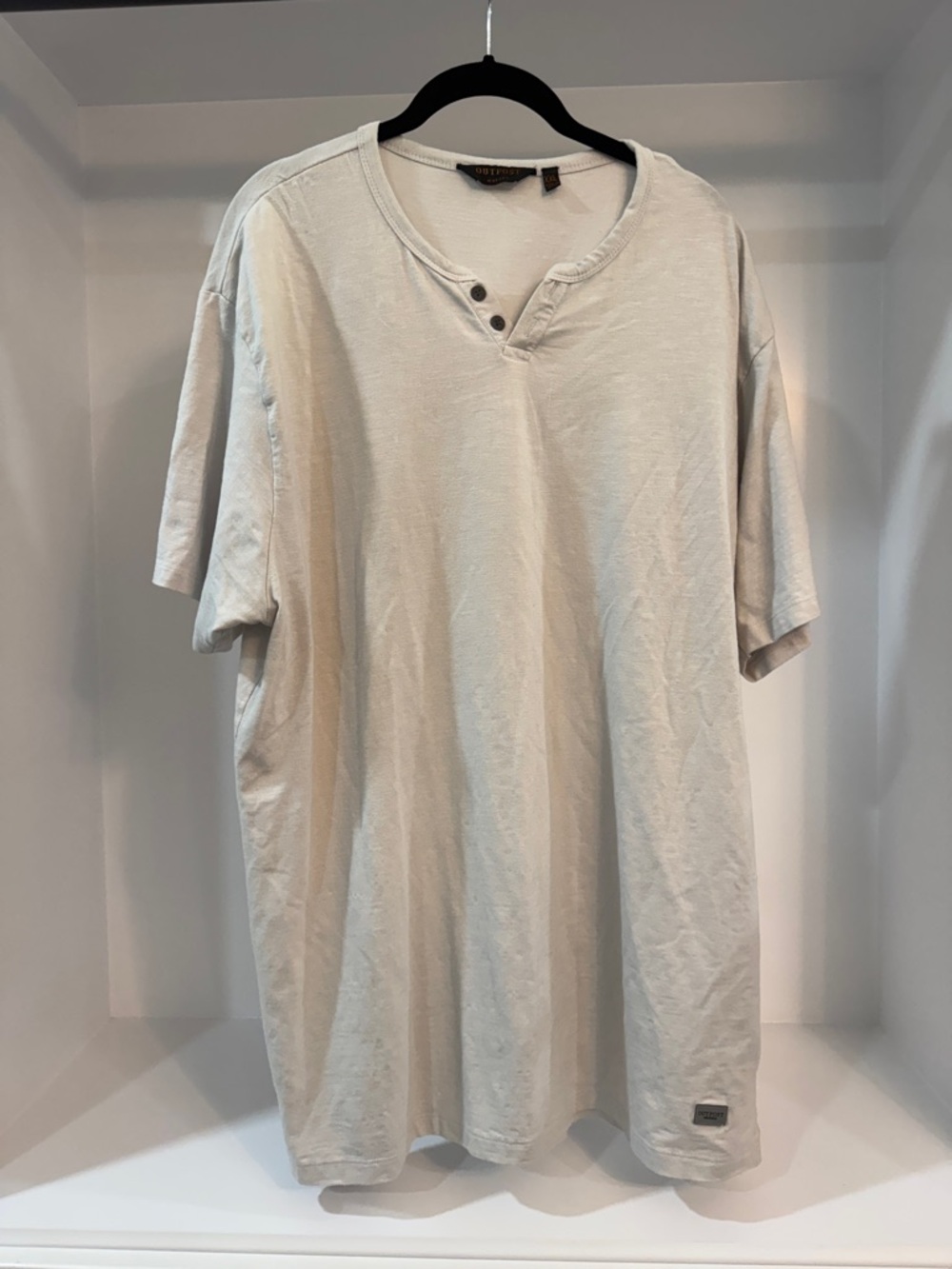 Men's Short Sleeve Shirt in Light Gray